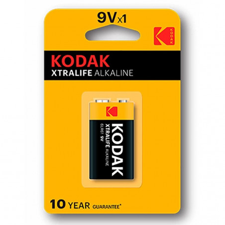 Pila Alcalina Kodak Xtralife 6LR61 9V, Pilas alcalinas