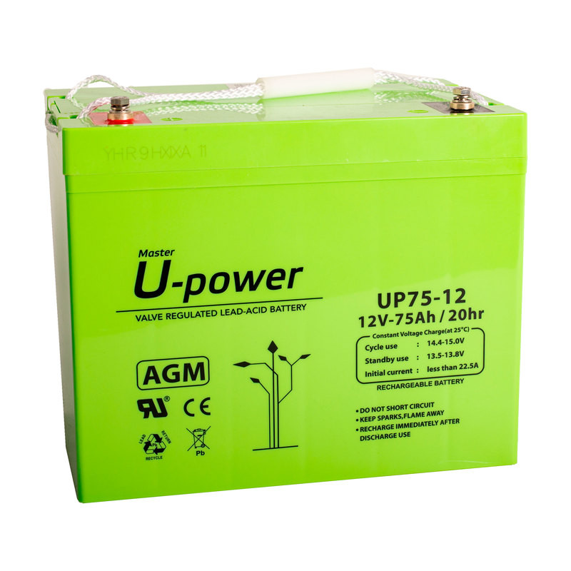 Batería U-Power AGM 12V 75Ah