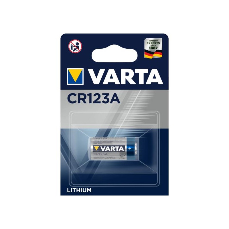 Pila CR123A Litio 3V Varta